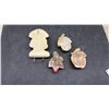 Image 5 : Vintage Black Americana Chef Wall Hook and Chalkware Fruit Wall Plaques, Set of Five ( Some Small