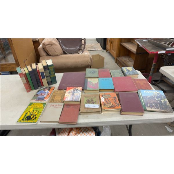 Antique and Vintage Book Lot Including Alice in Wonderland, Don Sturdy, Silas Marner, and More