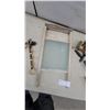 Image 3 : Vintage Wooden Washboard with Ridged Glass Scrubbing Surface, Bell Cluster, and More