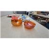 Image 6 : Carnival Glass Footed Bowls, Souvenir Spoons, Cutlery Set, Goblet and More