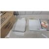 Image 3 : Pyrex Glass Baking Dishes, Marinex Loaf Pan and Tray, and General Electric Slicing Knife