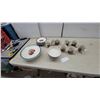 Image 1 : Casuals China Pearl Apple Pattern Dinnerware Set, Plates, Bowls, and Mugs 26 Piece