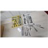 Image 1 : Large Collection of Stainless Steel Flatware Including Knives, Forks, and Spoons With Trays