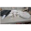 Image 2 : Sunbeam 3-Speed Portable Mixer, Floral Dinnerware Set with Plates and Mugs, Cooking Sheets