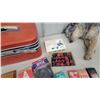 Image 3 : Vintage Red Vanity Case, Cribbage Boards, Playing Cards, Checkers and More