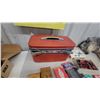 Image 5 : Vintage Red Vanity Case, Cribbage Boards, Playing Cards, Checkers and More