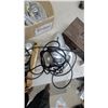 Image 6 : Chrome-Plated Two-Handle Bathroom Faucet Set with Cross Handles and Flexible Supply Lines Dust