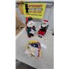 Image 1 : Animated Plush Santa With List, Musical Fiddle-Playing Santa in Rocker and Lighted Nativity Scene