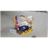 Image 4 : Animated Plush Santa With List, Musical Fiddle-Playing Santa in Rocker and Lighted Nativity Scene