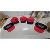 Image 1 : McSherry Auction Service Baseball Caps, Black with Red Brim and Red with Black Brim Never Worn