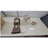 Image 1 : Sentinel Electric Tabletop Miniature Grandfather Clock with Westminster Chimes, Roman Numerals