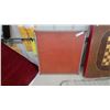 Image 3 : Vintage Wooden Chessboard, Red Metal-Framed Game Board table , and Foldable Wire Shopping Cart
