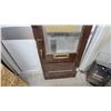Image 5 : Vintage Wooden Door with Glass Panel, Brass Mail Slot, and Surface-Mounted Lock