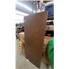 Image 4 : Brown Rectangular Folding Table with Wood-Grain Laminate Top and Metal Folding Legs 30 x 72"