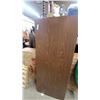 Image 5 : Brown Rectangular Folding Table with Wood-Grain Laminate Top and Metal Folding Legs 30 x 72"