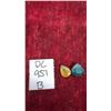 Image 1 : Pear-Shaped Green Yellow Sapphire Gemstone and Pear-Shaped Green Chalcedony Gemstone