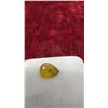 Image 2 : Pear-Shaped Green Yellow Sapphire Gemstone and Pear-Shaped Green Chalcedony Gemstone