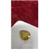 Image 3 : Pear-Shaped Green Yellow Sapphire Gemstone and Pear-Shaped Green Chalcedony Gemstone