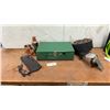 Image 1 : Coleman Model 421-D Camp Stove, Solar Panel Charger, Copper Mugs & Cocktail Shaker
