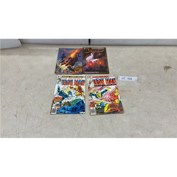 DC The Shadow: Shadows & Light Parts 1-2 and Marvel Invincible Iron Man #125 and #117