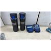 Image 2 : Spring Lock Boat Seat Pedestal, 2 Fishing Rods & 3 Reels, Rond's Marine Tumblers & Koozies, & More