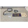 Image 1 : Vintage Ford Hubcap, 1967 Manitoba Centennial License Plate, Light Housing, and More