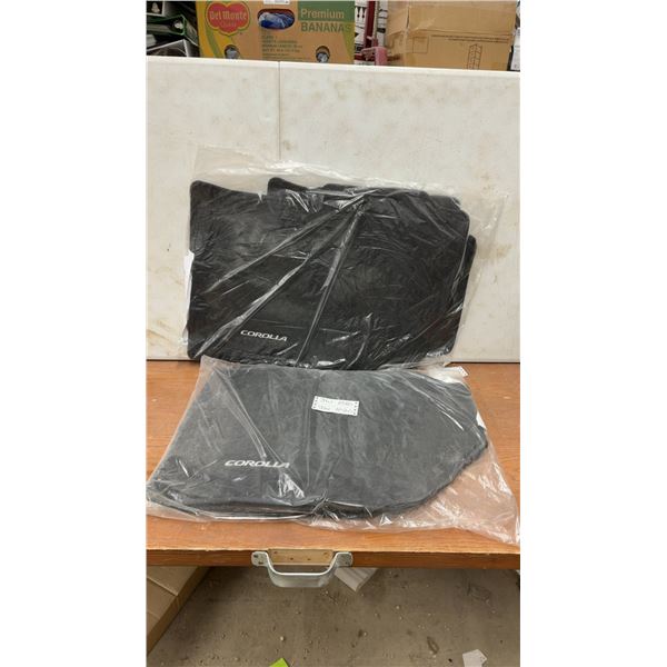 Toyota Corolla Floor Mats, 4-Piece, 2020, Black, 2 Packages