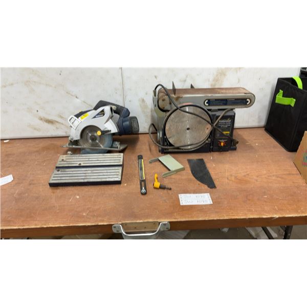 Mastercraft Belt & Disc Sander (Model 55-3554-4, 120V AC, 6.0A, 3,450 RPM), Mastercraft Circular Sa
