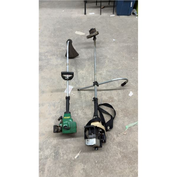 2 Weed Trimmers; Weed Eater FeatherLite XT 200 Trimmer, IDC 580 Supreme Power Equipment