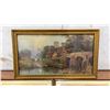 Image 2 : Alfred De Breanski "Moonlight in the Village" Exact Match, Mutual Art & 2 Watercolors