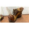 Image 5 : Assorted Decor: Pottery Ashtray, Orange Vase, Glass Bottle, Boot Planter, & More