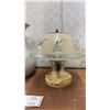 Image 4 : Ironstone China Pitcher (Has Cracks) and 2 Roof Lights w/ Glass Shades
