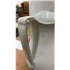 Image 9 : Ironstone China Pitcher (Has Cracks) and 2 Roof Lights w/ Glass Shades
