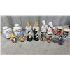 Image 2 : Large Collection of Novelty Salt and Pepper Shakers, Chefs, Figures, and More