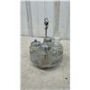Image 9 : Vintage Condiment Coaster Sets, Strawberry Salt and Pepper Shakers, Brass Shakers in Velvet Box