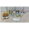 Image 1 : Collection of Novelty Bird Salt and Pepper Shakers Including Owls, Chickens, Ducks, and More