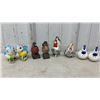 Image 2 : Collection of Novelty Bird Salt and Pepper Shakers Including Owls, Chickens, Ducks, and More