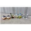 Image 4 : Collection of Novelty Bird Salt and Pepper Shakers Including Owls, Chickens, Ducks, and More