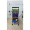 Image 1 : 9-Drawer Rolling Storage Cart with Chrome Frame
