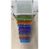 Image 2 : 9-Drawer Rolling Storage Cart with Chrome Frame