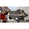 Image 5 : Pair of Vintage Wooly Buffalo Chaps with Dark Shaggy Fur, Leather Backing