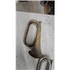 Image 3 : Lot of Three Antique Bugles, Brass and Silver-Plated Old and It Shows
