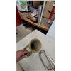 Image 4 : Lot of Three Antique Bugles, Brass and Silver-Plated Old and It Shows