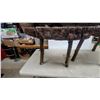 Image 7 : Pair of Rustic Handmade Live-Edge Wood Standswith Natural Bark Edge and Branch Legs 20 x 33 x 15"