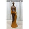 Image 2 : Leon Bronstein (1951) Signed, Original Mid1980's Wood Carving- 13" Tall