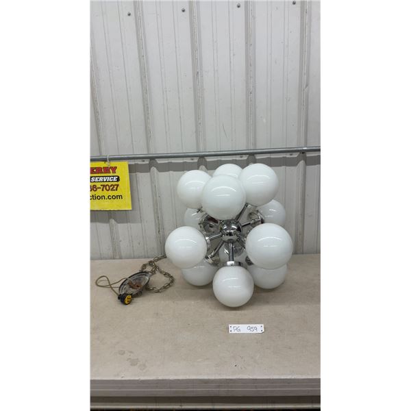 Mid Century Modern Atomic Sputnik Ceiling Light Fixture, Working Condition Needs Bulbs