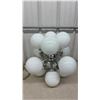 Image 2 : Mid Century Modern Atomic Sputnik Ceiling Light Fixture, Working Condition Needs Bulbs