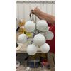 Image 4 : Mid Century Modern Atomic Sputnik Ceiling Light Fixture, Working Condition Needs Bulbs