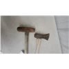 Image 2 : Vintage Sledgehammer with Wooden Handle and Felling Axe with Wooden Handle