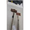 Image 3 : Sledgehammer with Wooden Handle and Axe with Wooden Handle and Red and Yellow Painted Head